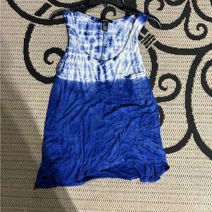 Forever 21 Blue tie dye Tank